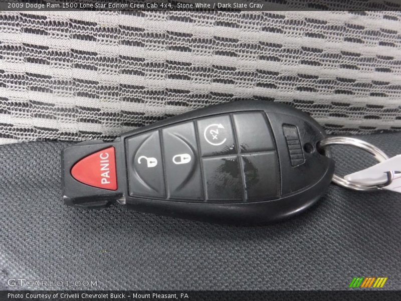 Stone White / Dark Slate Gray 2009 Dodge Ram 1500 Lone Star Edition Crew Cab 4x4