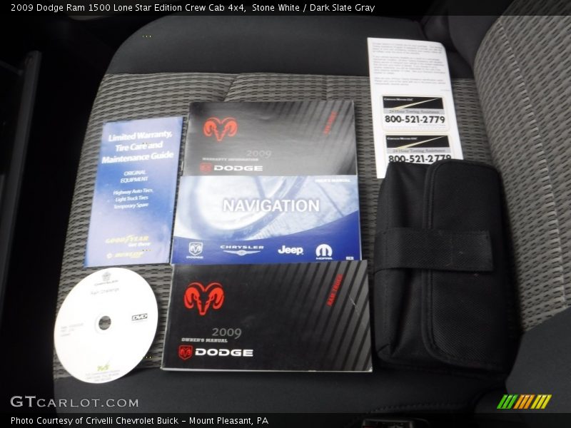 Stone White / Dark Slate Gray 2009 Dodge Ram 1500 Lone Star Edition Crew Cab 4x4