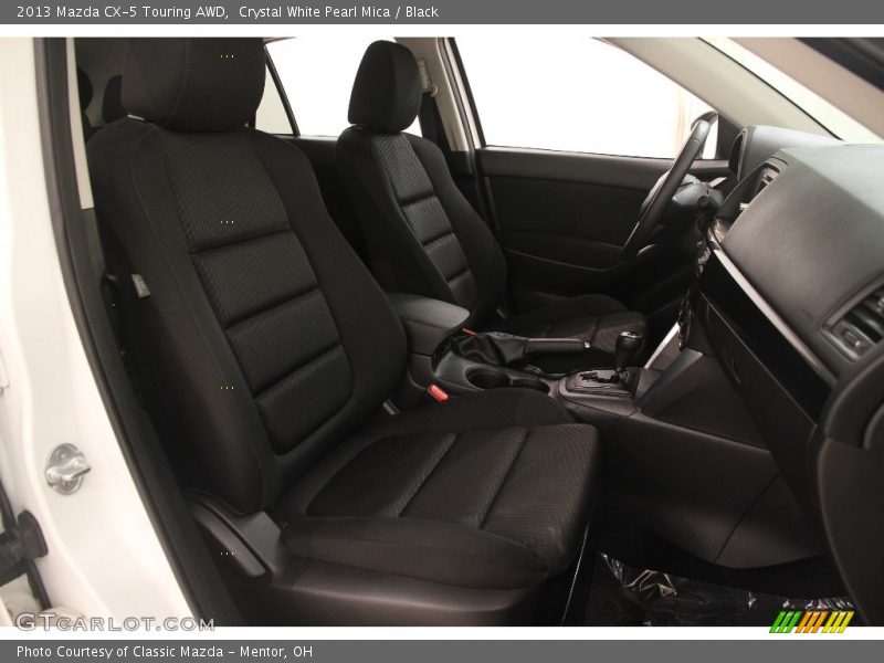 Crystal White Pearl Mica / Black 2013 Mazda CX-5 Touring AWD