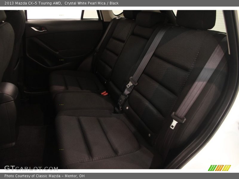 Crystal White Pearl Mica / Black 2013 Mazda CX-5 Touring AWD