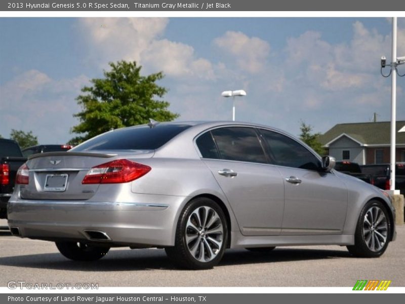 Titanium Gray Metallic / Jet Black 2013 Hyundai Genesis 5.0 R Spec Sedan