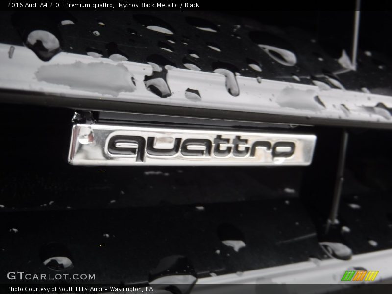 Mythos Black Metallic / Black 2016 Audi A4 2.0T Premium quattro