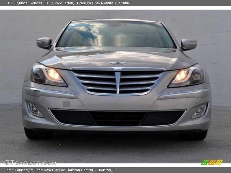 Titanium Gray Metallic / Jet Black 2013 Hyundai Genesis 5.0 R Spec Sedan