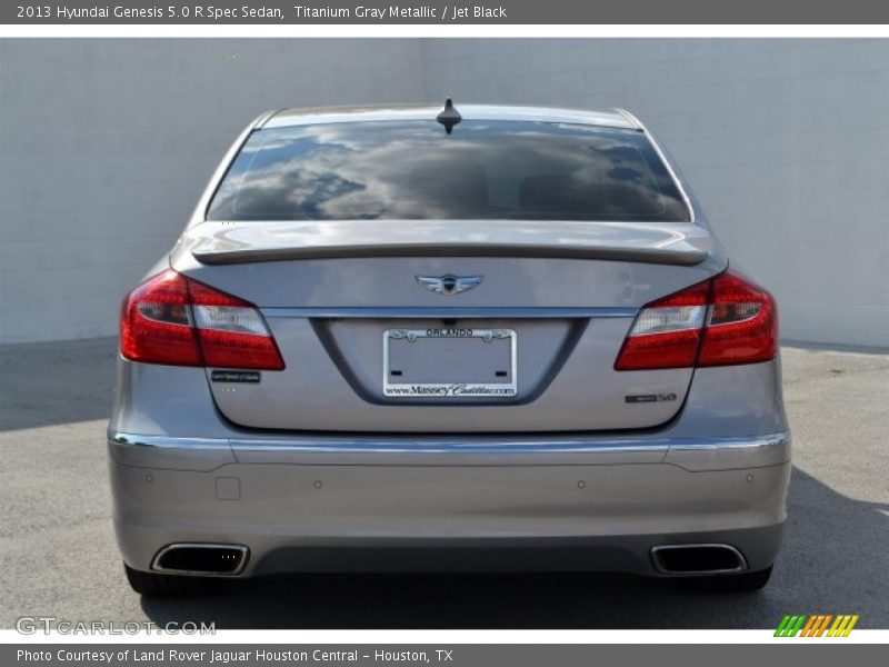 Titanium Gray Metallic / Jet Black 2013 Hyundai Genesis 5.0 R Spec Sedan