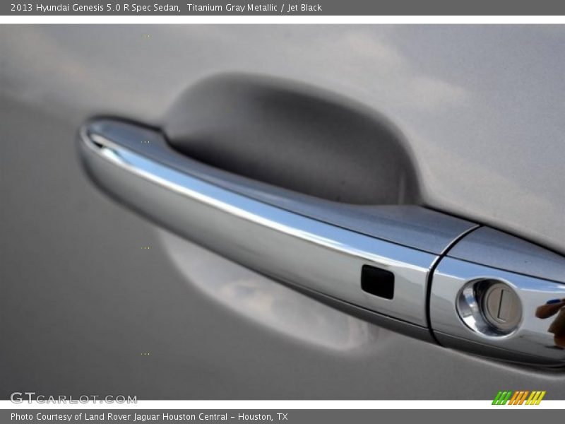 Titanium Gray Metallic / Jet Black 2013 Hyundai Genesis 5.0 R Spec Sedan