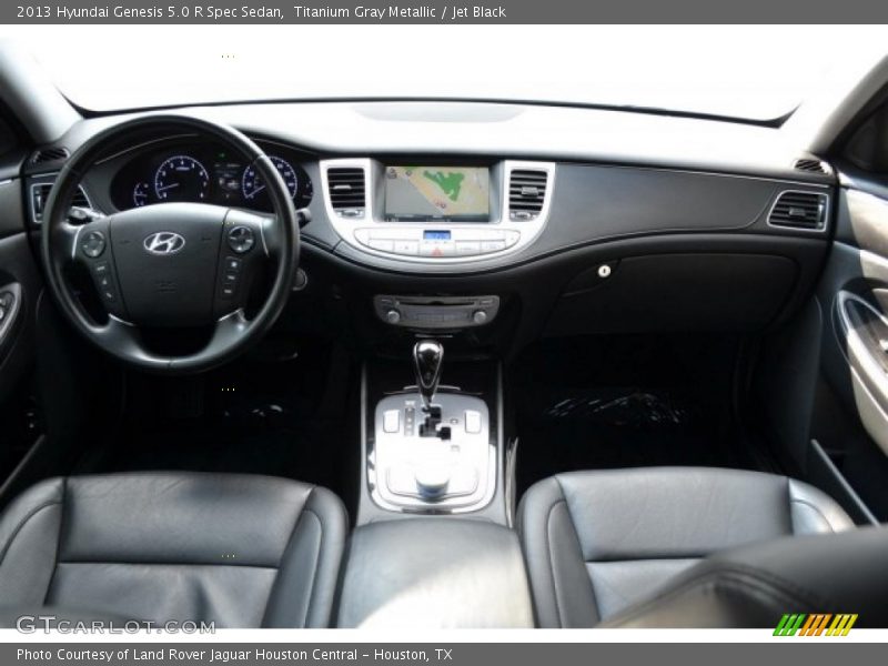 Titanium Gray Metallic / Jet Black 2013 Hyundai Genesis 5.0 R Spec Sedan