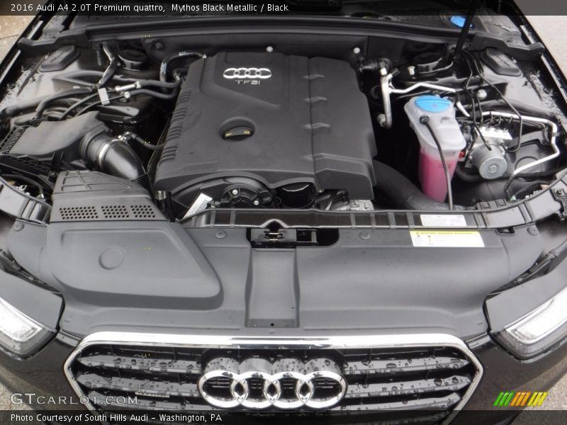  2016 A4 2.0T Premium quattro Engine - 2.0 Liter Turbocharged FSI DOHC 16-Valve VVT 4 Cylinder