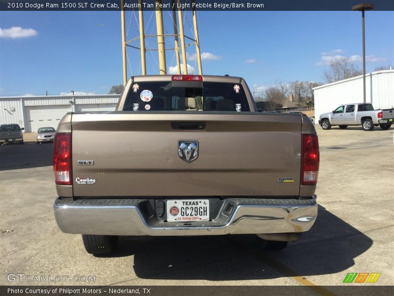 Austin Tan Pearl / Light Pebble Beige/Bark Brown 2010 Dodge Ram 1500 SLT Crew Cab