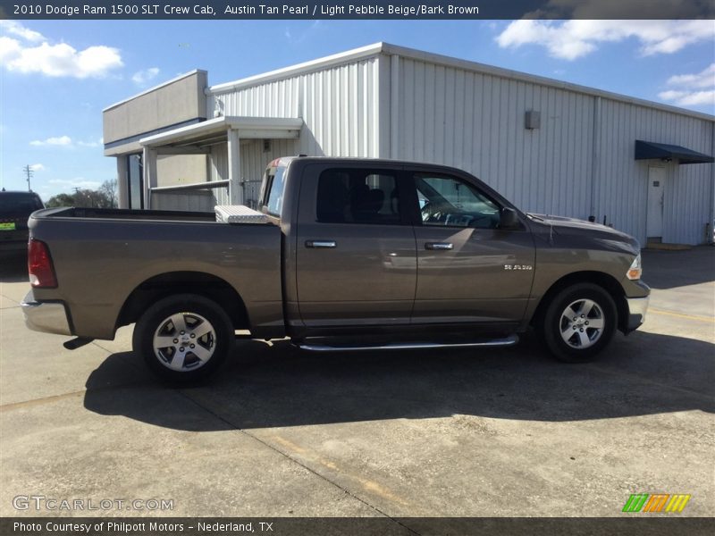 Austin Tan Pearl / Light Pebble Beige/Bark Brown 2010 Dodge Ram 1500 SLT Crew Cab