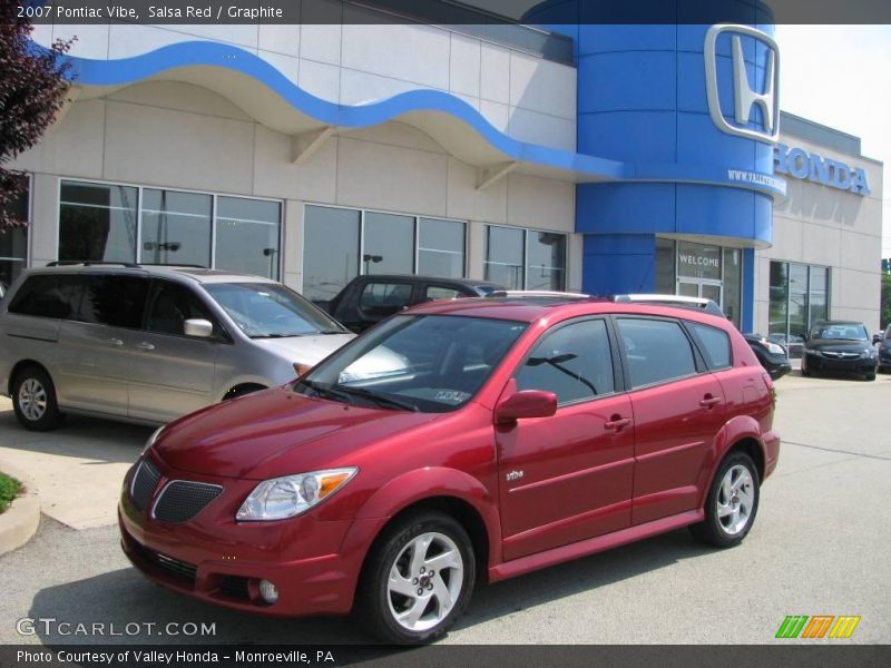 Salsa Red / Graphite 2007 Pontiac Vibe