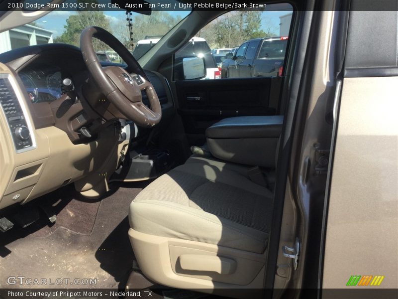 Austin Tan Pearl / Light Pebble Beige/Bark Brown 2010 Dodge Ram 1500 SLT Crew Cab