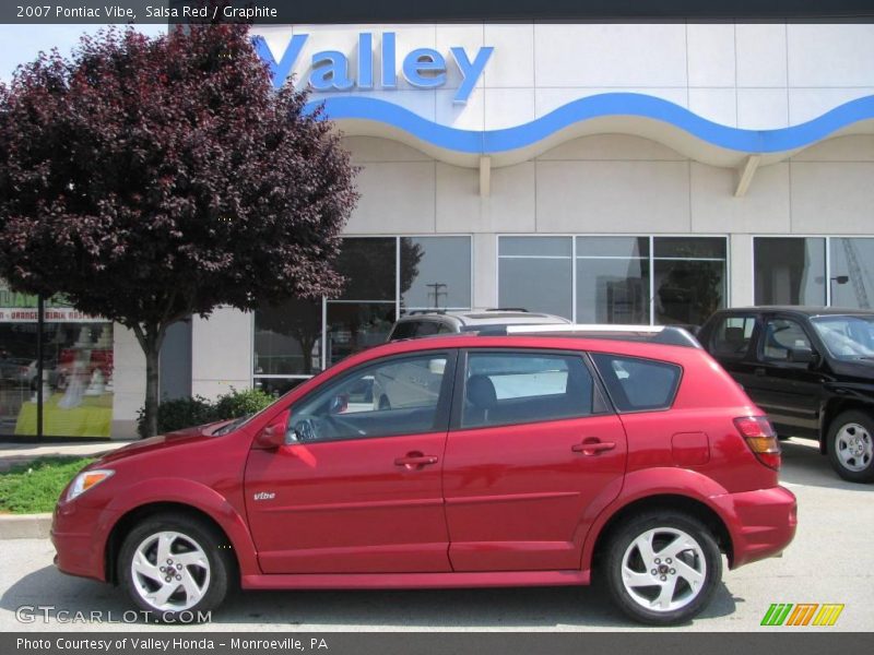 Salsa Red / Graphite 2007 Pontiac Vibe