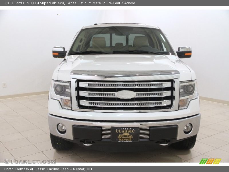 White Platinum Metallic Tri-Coat / Adobe 2013 Ford F150 FX4 SuperCab 4x4