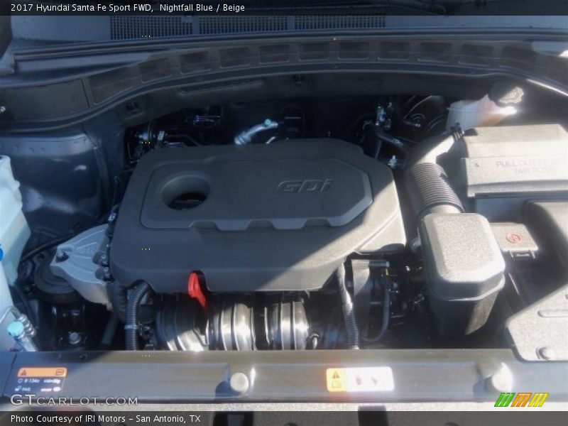  2017 Santa Fe Sport FWD Engine - 2.4 Liter GDI DOHC 16-Valve D-CVVT 4 Cylinder