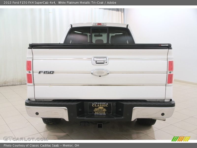 White Platinum Metallic Tri-Coat / Adobe 2013 Ford F150 FX4 SuperCab 4x4