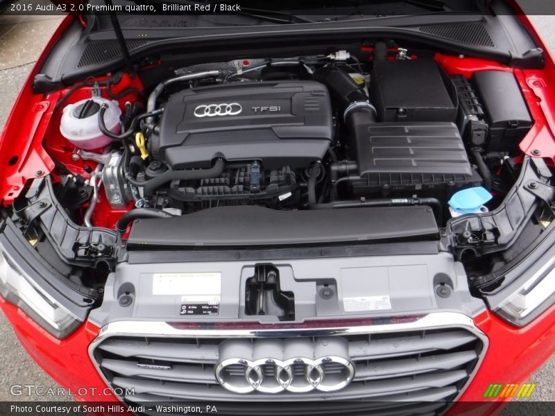  2016 A3 2.0 Premium quattro Engine - 2.0 Liter Turbocharged/TFSI DOHC 16-Valve VVT 4 Cylinder