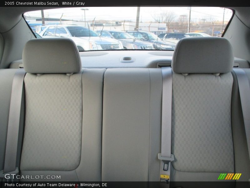 White / Gray 2005 Chevrolet Malibu Sedan