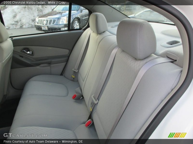 White / Gray 2005 Chevrolet Malibu Sedan