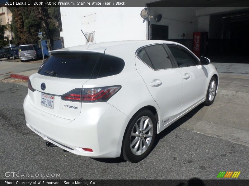 Starfire White Pearl / Black 2011 Lexus CT 200h Hybrid Premium