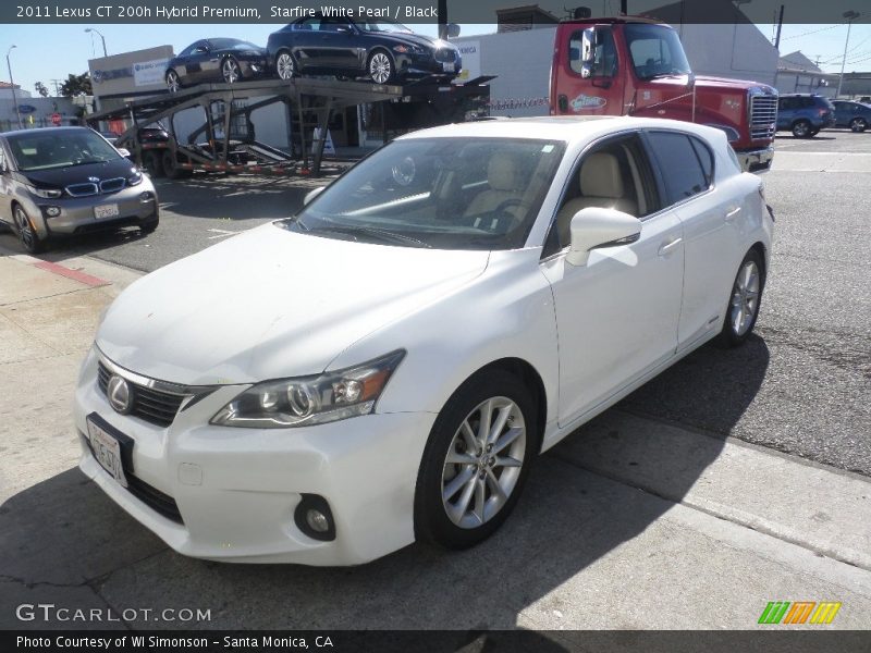 Starfire White Pearl / Black 2011 Lexus CT 200h Hybrid Premium