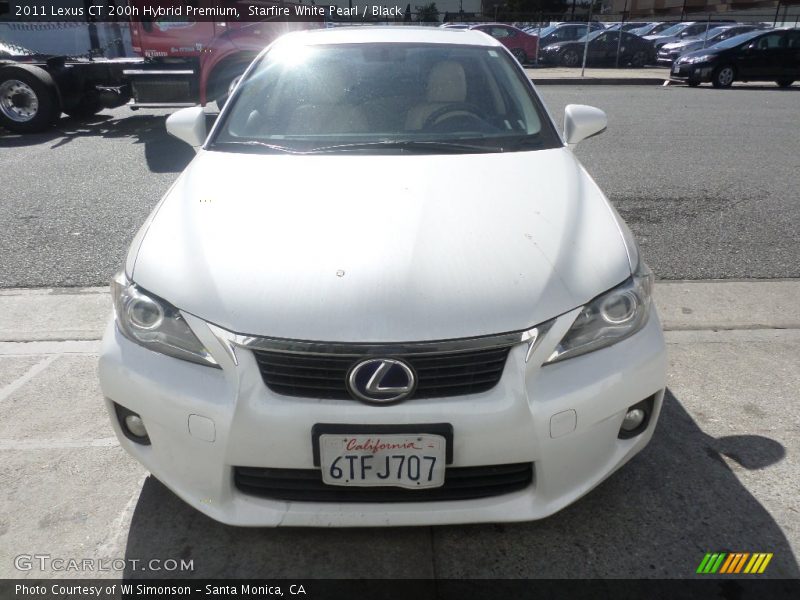 Starfire White Pearl / Black 2011 Lexus CT 200h Hybrid Premium