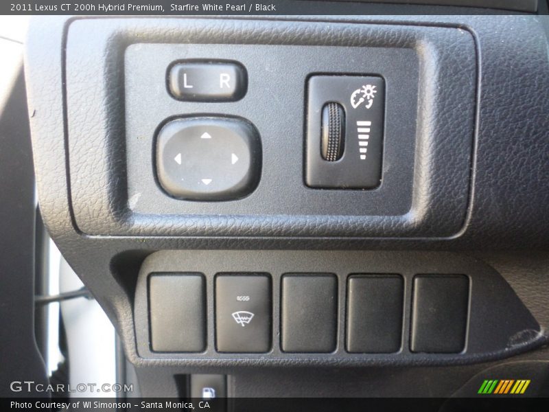 Starfire White Pearl / Black 2011 Lexus CT 200h Hybrid Premium