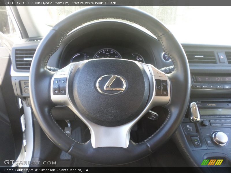 Starfire White Pearl / Black 2011 Lexus CT 200h Hybrid Premium