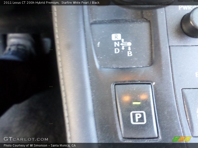 Starfire White Pearl / Black 2011 Lexus CT 200h Hybrid Premium