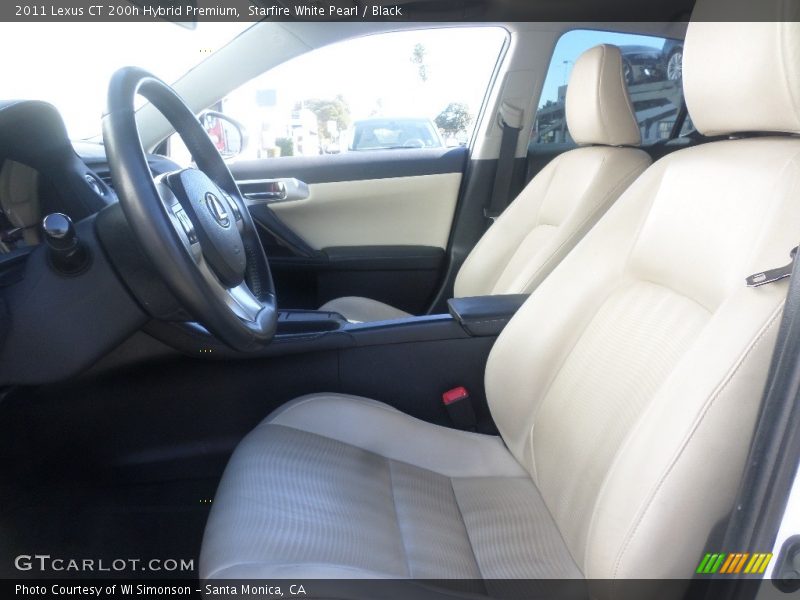 Starfire White Pearl / Black 2011 Lexus CT 200h Hybrid Premium