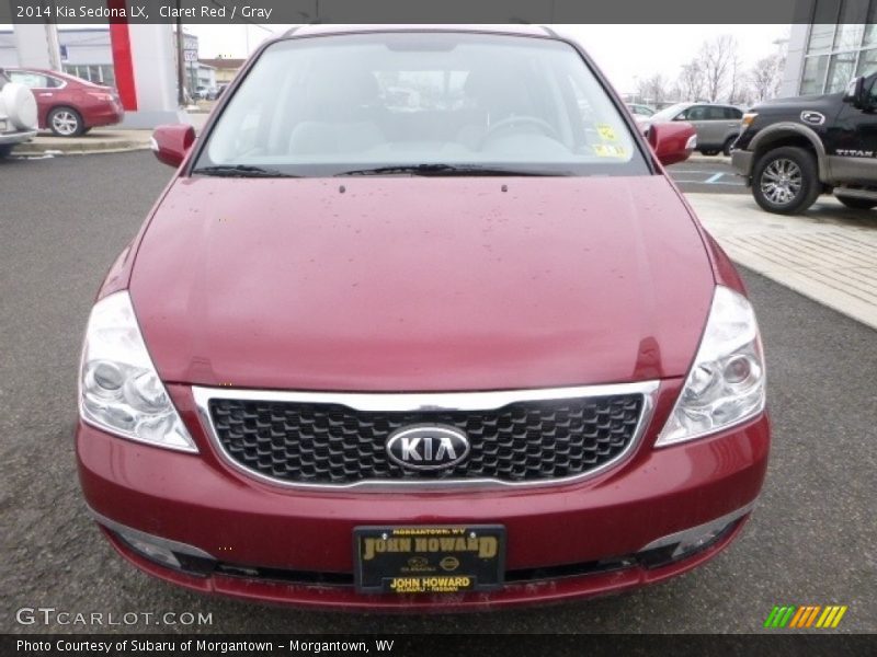 Claret Red / Gray 2014 Kia Sedona LX