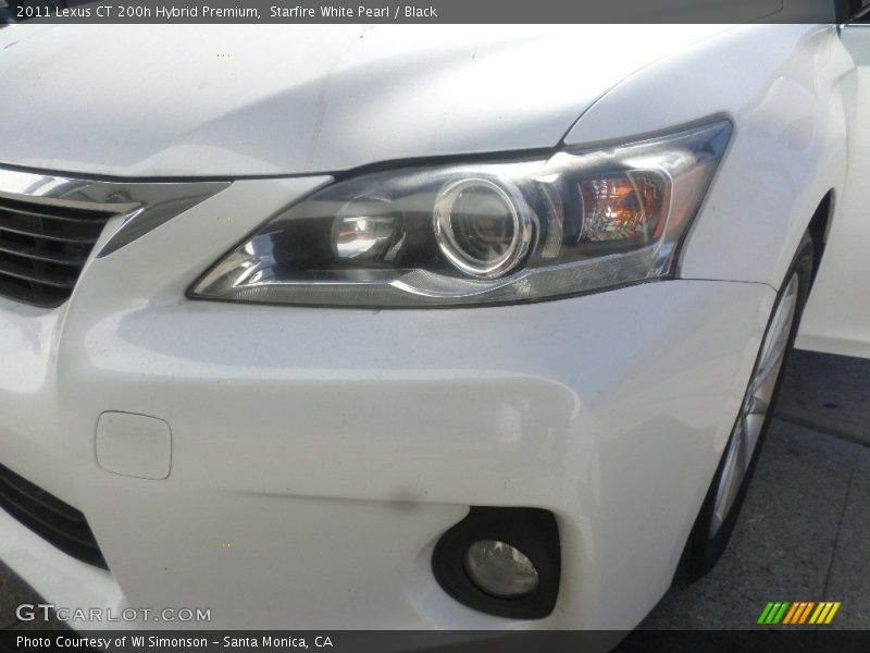 Starfire White Pearl / Black 2011 Lexus CT 200h Hybrid Premium