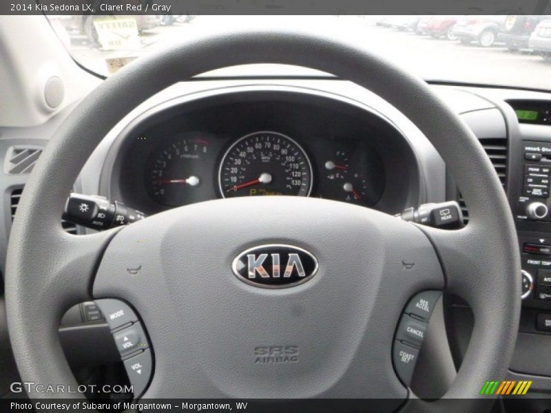 Claret Red / Gray 2014 Kia Sedona LX