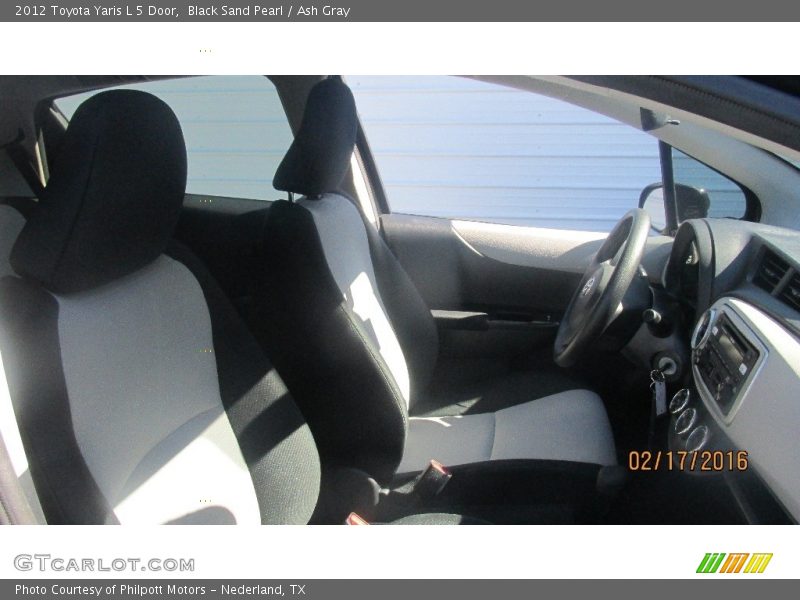 Black Sand Pearl / Ash Gray 2012 Toyota Yaris L 5 Door