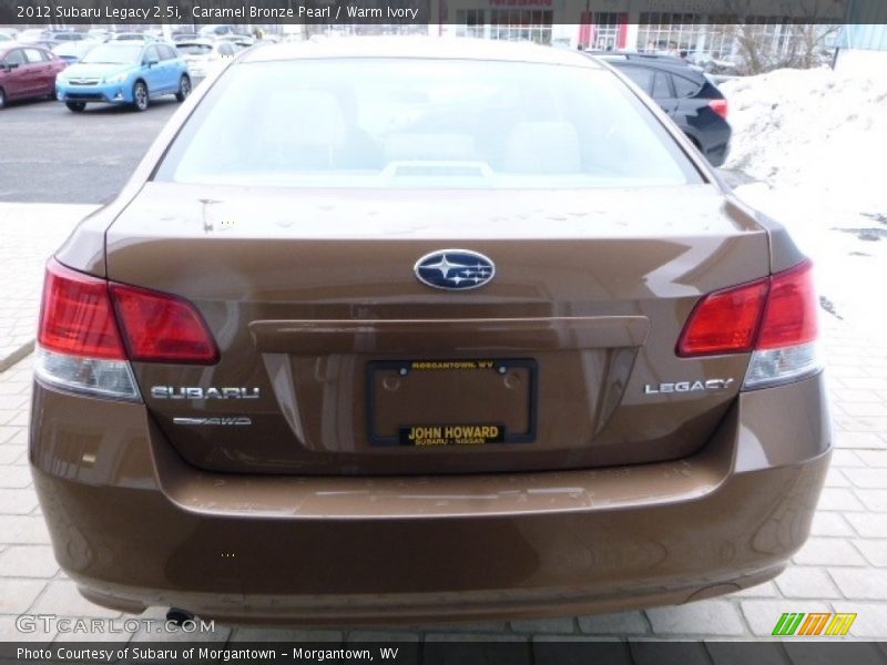Caramel Bronze Pearl / Warm Ivory 2012 Subaru Legacy 2.5i