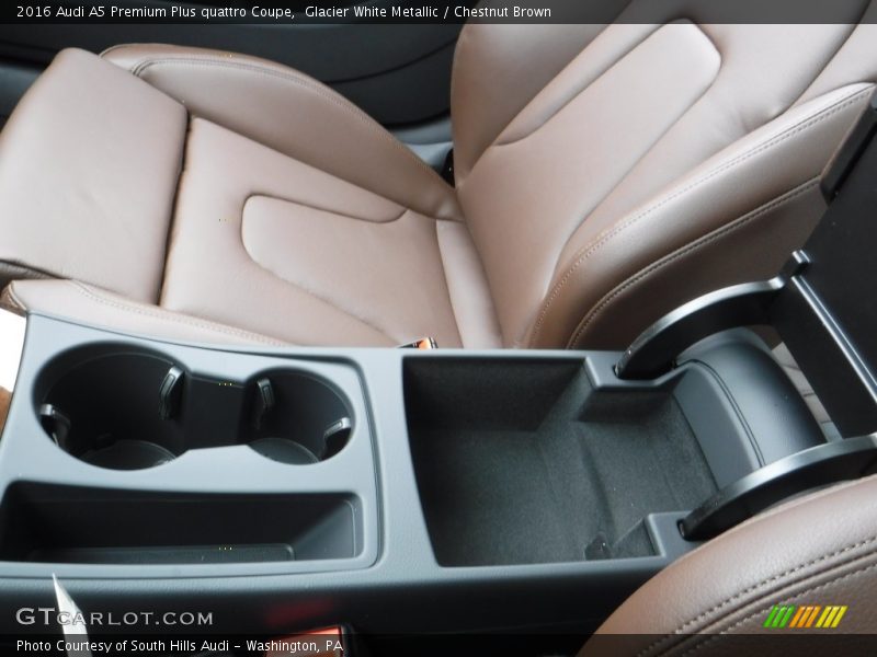 Glacier White Metallic / Chestnut Brown 2016 Audi A5 Premium Plus quattro Coupe