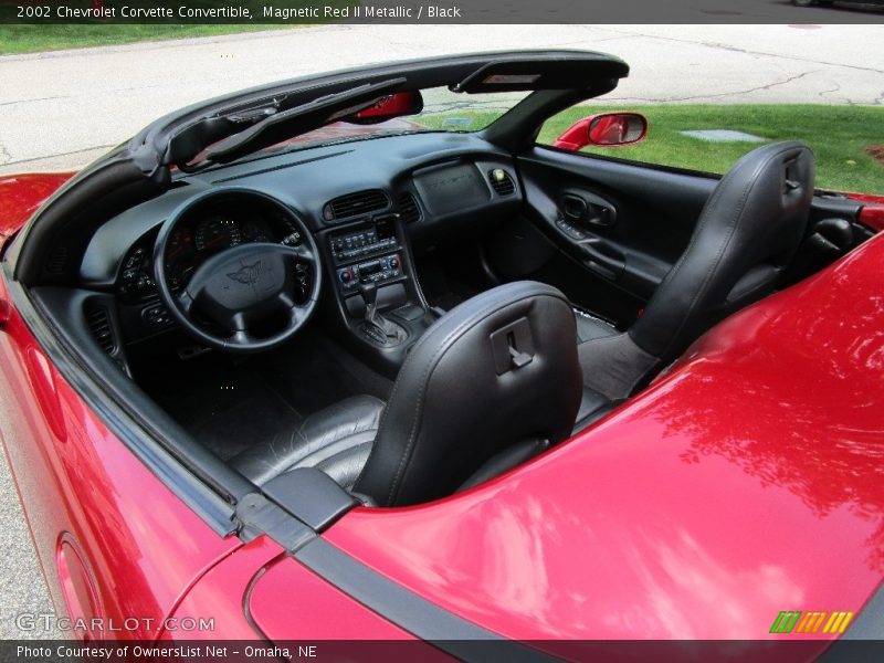 Magnetic Red II Metallic / Black 2002 Chevrolet Corvette Convertible