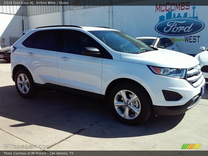 Oxford White / Ebony 2016 Ford Edge SE