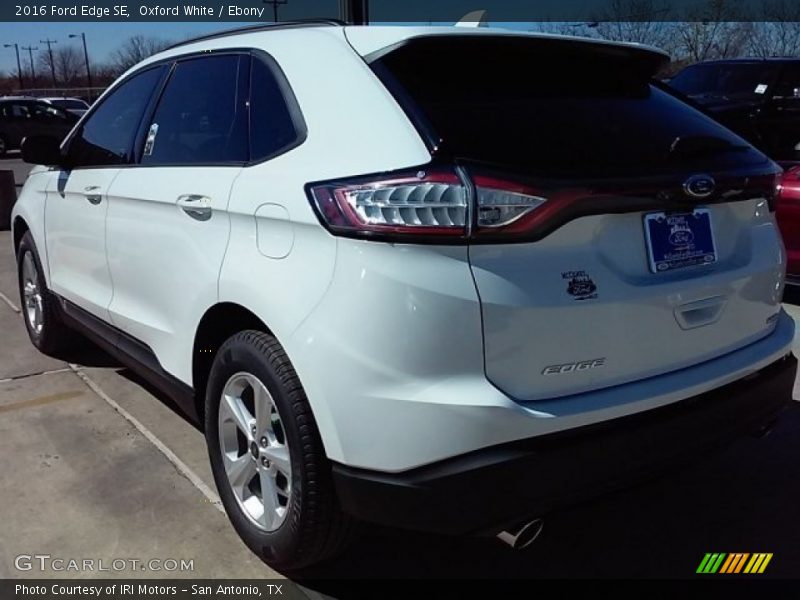 Oxford White / Ebony 2016 Ford Edge SE