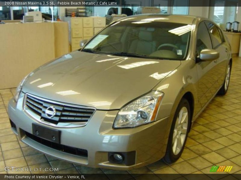 Pebble Beach Metallic / Cafe Latte 2008 Nissan Maxima 3.5 SE