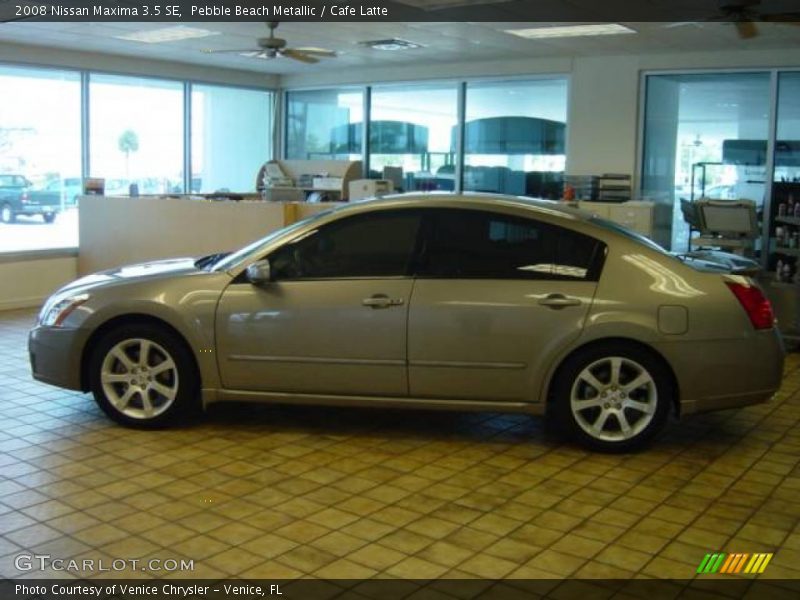 Pebble Beach Metallic / Cafe Latte 2008 Nissan Maxima 3.5 SE