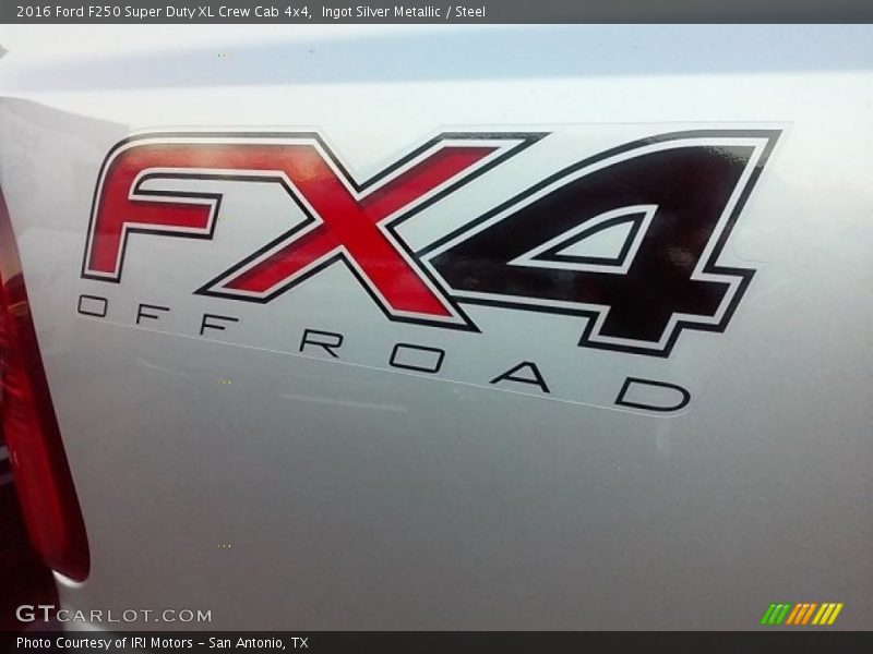 Ingot Silver Metallic / Steel 2016 Ford F250 Super Duty XL Crew Cab 4x4
