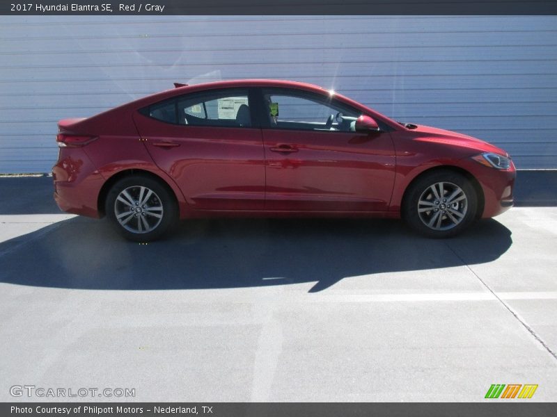 Red / Gray 2017 Hyundai Elantra SE