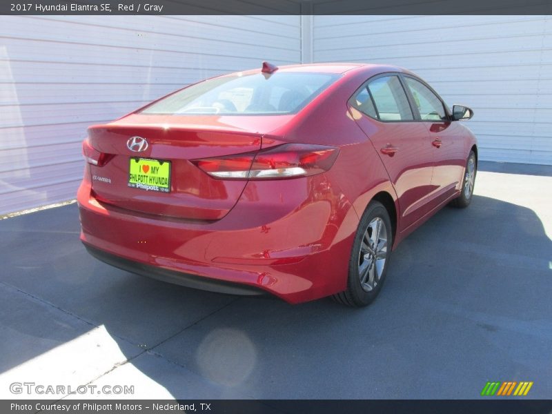 Red / Gray 2017 Hyundai Elantra SE