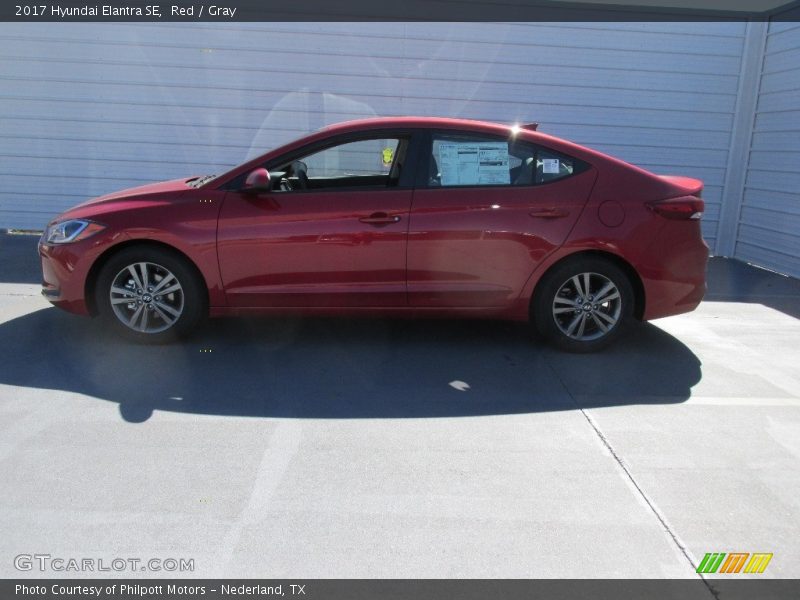 Red / Gray 2017 Hyundai Elantra SE