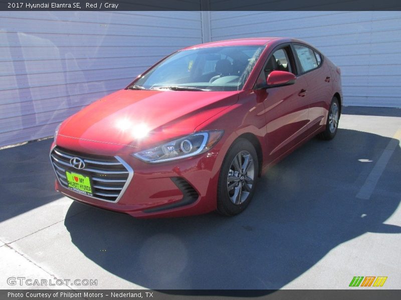 Red / Gray 2017 Hyundai Elantra SE
