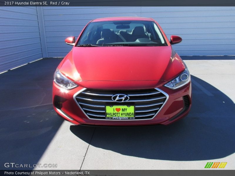 Red / Gray 2017 Hyundai Elantra SE