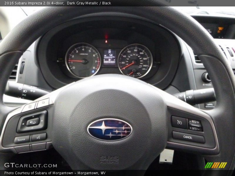 Dark Gray Metallic / Black 2016 Subaru Impreza 2.0i 4-door