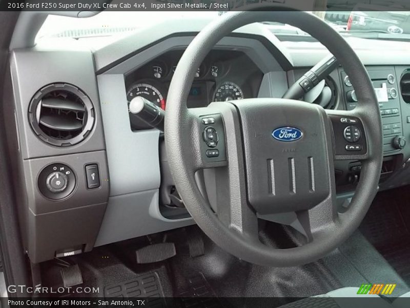 Ingot Silver Metallic / Steel 2016 Ford F250 Super Duty XL Crew Cab 4x4