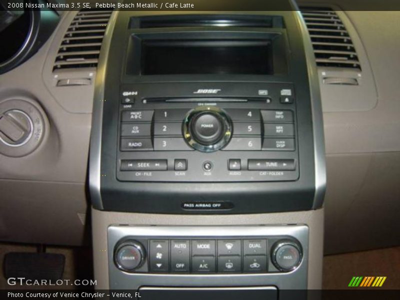 Pebble Beach Metallic / Cafe Latte 2008 Nissan Maxima 3.5 SE