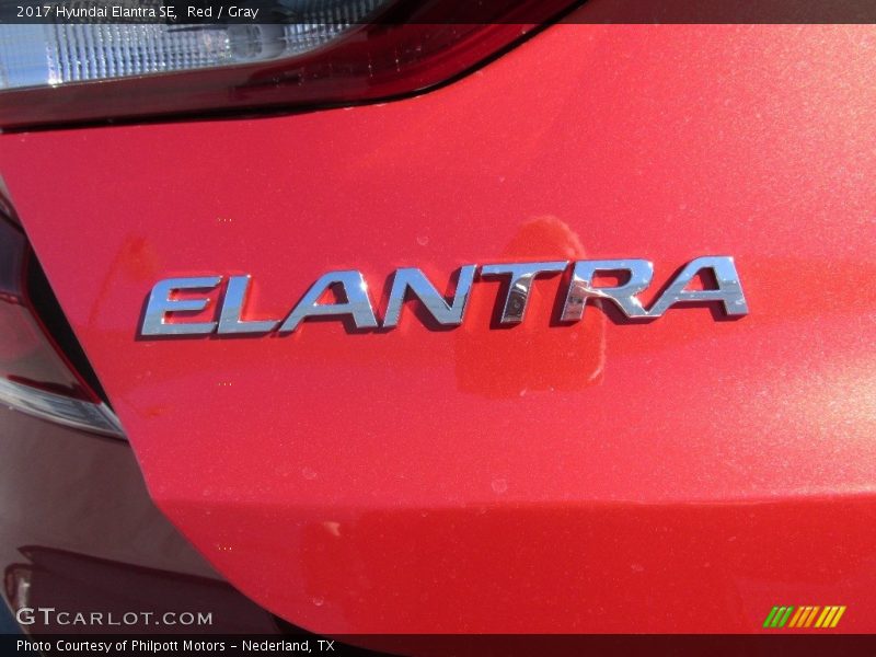 Red / Gray 2017 Hyundai Elantra SE